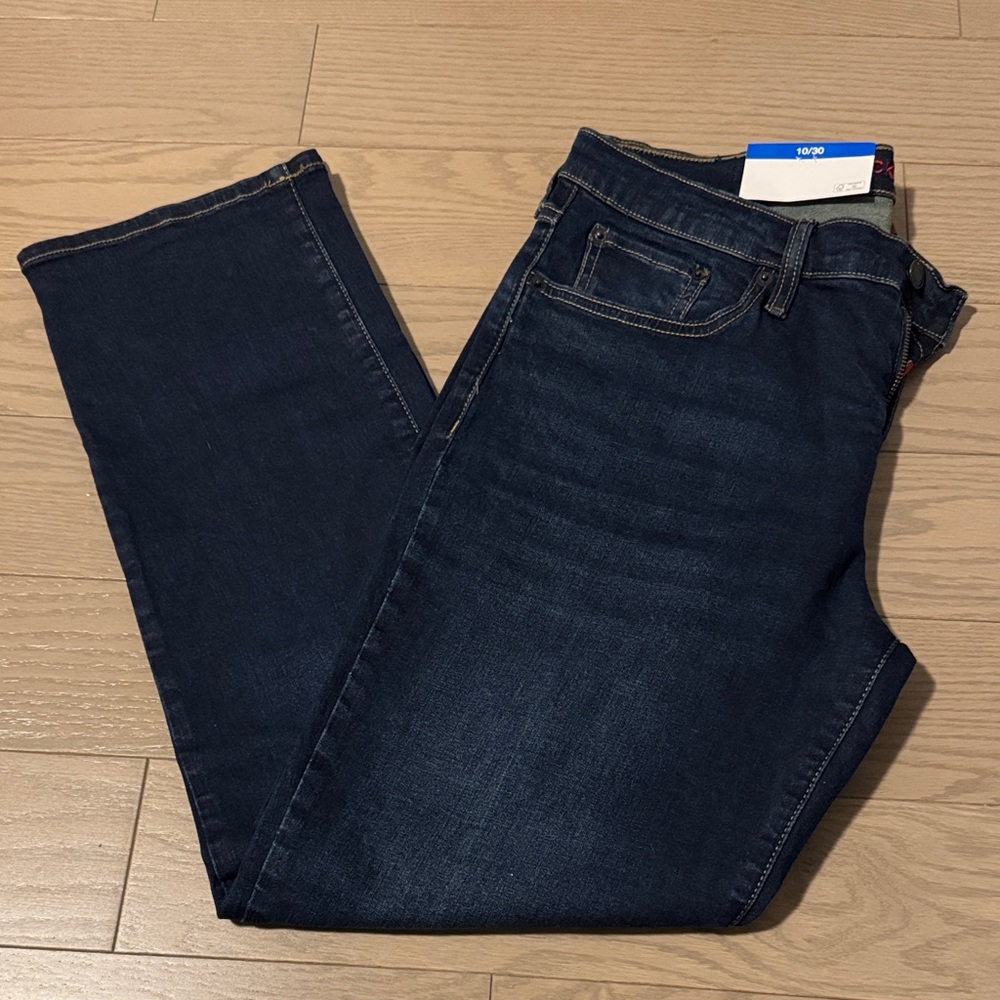 10/30 Lucky🍀Brand Dark Blue Mid Rise Straight Jeans - Picture 1 of 5